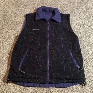 VTG Columbia Reversible Fleece/Windbreaker Vest